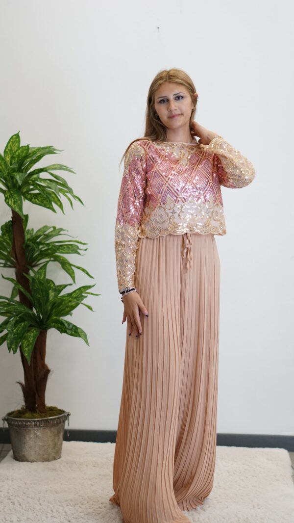 İthal Pullu Pembe Bluz