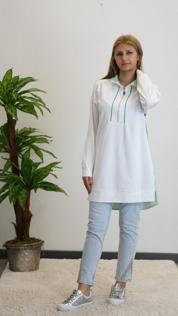 Yarım Fermuarlı Sweatshirt